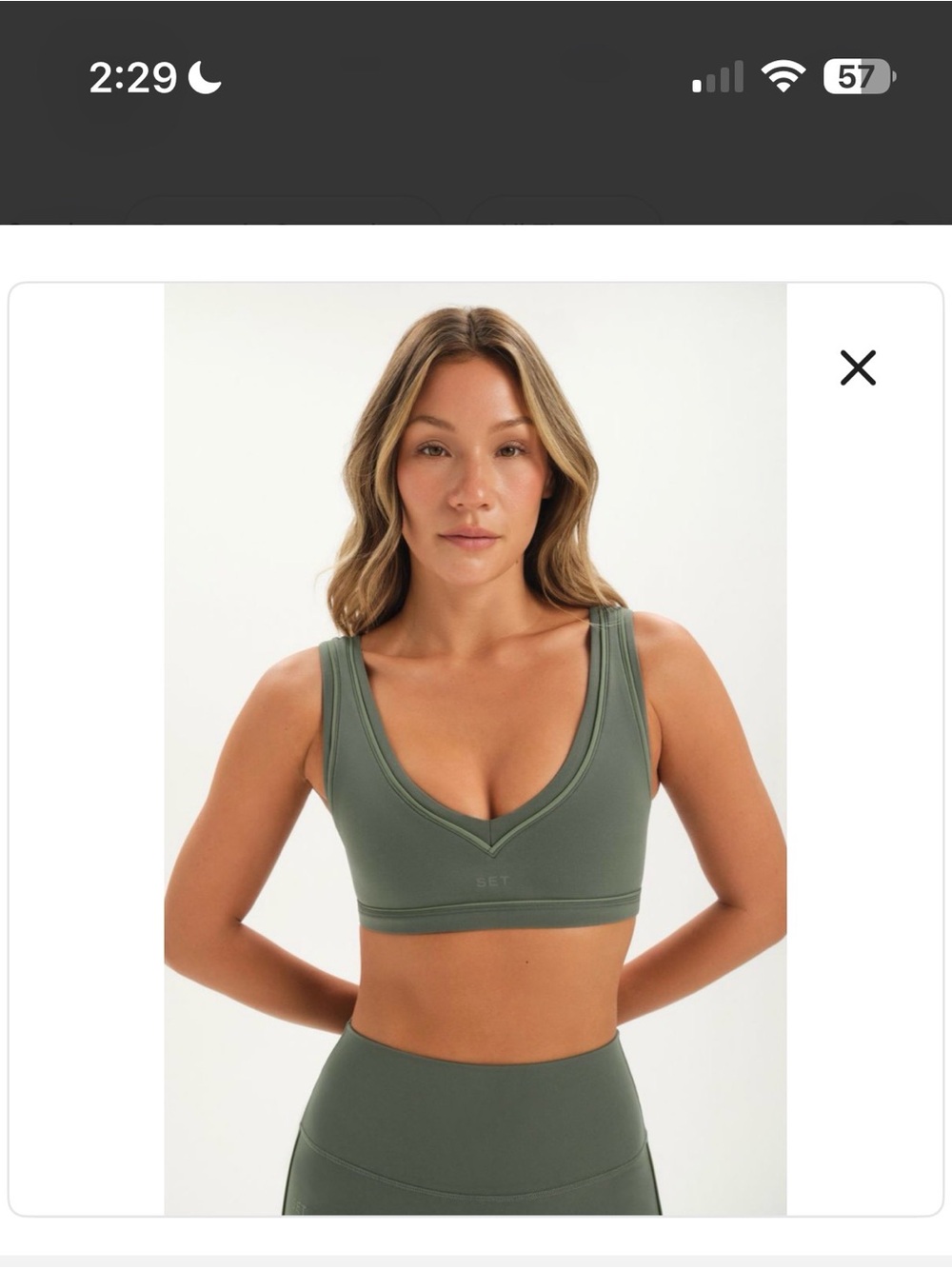 SET Active Airluxe breathe hamptons bra